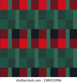 Seamless abstract geometric pattern with squares. Vector pattern.
