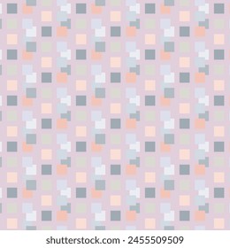 seamless abstract geometric pattern with squares for fabric home wear surface design packaging vector