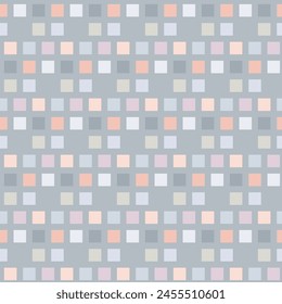 seamless abstract geometric pattern with squares for fabric home wear surface design packaging vector