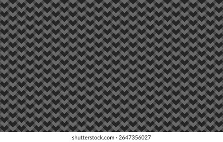 Padrão geométrico abstrato sem emenda com composição de interseção quadrada de estêncil em cinza claro n preto em fundo cinza. Ilustração vetorial, para decoração de capa de tecido de vestido de senhora de camisa masculina 