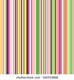 Seamless abstract geometric pattern with stripes of different bright colors. Colorful vector illustration. 