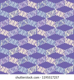 Seamless abstract geometric pattern. Strips. Mosaic texture. Brushwork. Hand hatching. Can be used for wallpaper, textile, invitation card, wrapping, web page background.