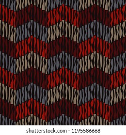 Seamless abstract geometric pattern. Strips. Mosaic texture. Brushwork. Hand hatching. Can be used for wallpaper, textile, invitation card, wrapping, web page background.