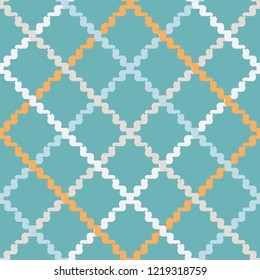 Seamless abstract geometric pattern. Strips. Cage. Vector pattern. Mosaic texture. Scribble texture. Can be used for wallpaper, textile, invitation card, wrapping, web page background.