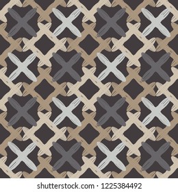 Seamless abstract geometric pattern. Strips. Vector pattern. Mosaic texture. Scribble texture. Can be used for wallpaper, textile, invitation card, wrapping, web page background.
