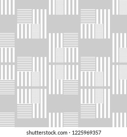 Seamless abstract geometric pattern. Strips. Vector pattern. Mosaic texture. Scribble texture. Can be used for wallpaper, textile, invitation card, wrapping, web page background.