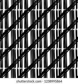 Seamless abstract geometric pattern. Strips. Scribble texture. Vector pattern. Mosaic texture. Can be used for wallpaper, textile, invitation card, wrapping, web page background.