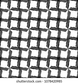 Seamless abstract geometric pattern. The texture of the strips. Scribble texture. Textile rapport.