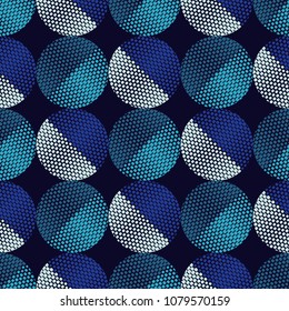 Seamless abstract geometric pattern. The texture of the drops and dots. Scribble texture. Textile rapport.