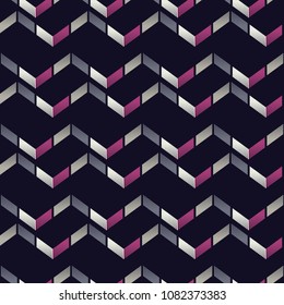 Seamless abstract geometric pattern. Texture of stripes and zigzag. Scribble texture. Textile rapport.