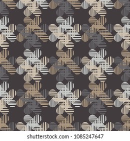 Seamless abstract geometric pattern. The texture of the strips. Scribble texture. Textile rapport.