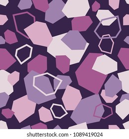 Seamless abstract geometric pattern. Texture of stones and pebbles. Scribble texture. Textile rapport.