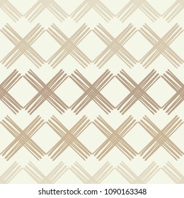 Seamless abstract geometric pattern. Texture with crosses. Manual hatching. Scribble texture. Textile rapport.