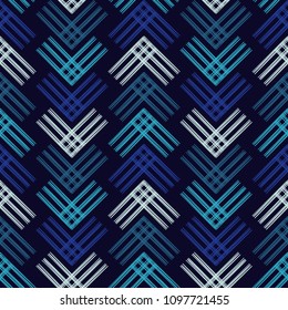 Seamless abstract geometric pattern. The texture of the strips. Brushwork. Hand hatching. Scribble texture. Textile rapport.