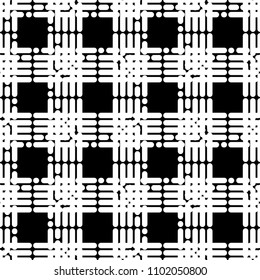 Seamless abstract geometric pattern. The texture of the strips and dots. Textile rapport.