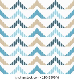 Seamless abstract geometric pattern. The texture of the zigzag. Brushwork. Hand hatching. Scribble texture. Textile rapport.