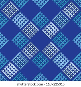 Seamless abstract geometric pattern. Texture of stripes and circles. Brushwork. Hand hatching. Scribble texture. Textile rapport.