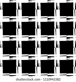 Seamless abstract geometric pattern. The texture of the strips. Brushwork. Hand hatching. Scribble texture. Textile rapport.