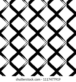 Seamless abstract geometric pattern. The texture of the zigzag. Brushwork. Hand hatching. Textile rapport.