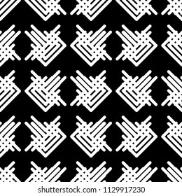 Seamless abstract geometric pattern. The texture of the strips. Textile rapport.