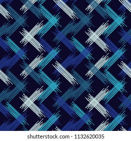 Seamless abstract geometric pattern. The texture of the strips. Scribble texture. Brushwork. Textile rapport.
