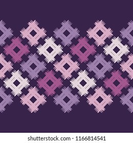 Seamless abstract geometric pattern. Texture patchwork. Embroidery. Mosaic texture. Brushwork. Hand hatching. Scribble texture. Textile rapport.