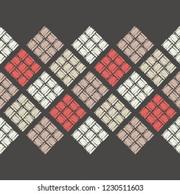 Seamless abstract geometric pattern. Texture patchwork. Netting. Vector pattern. Mosaic texture. Can be used for wallpaper, textile, invitation card, wrapping, web page background.