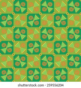 Seamless abstract geometric pattern. Traditional Ukrainian ornament. Hipster background.