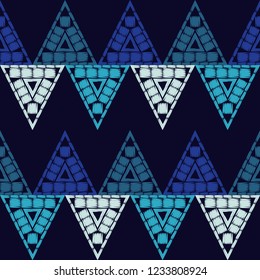 Seamless abstract geometric pattern. Triangles. Vector pattern. Mosaic texture. Can be used for wallpaper, textile, invitation card, wrapping, web page background.