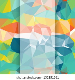 Seamless abstract geometric pattern with triangles.