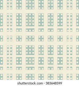 seamless abstract geometric pattern in turquoise and beige