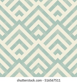 Seamless Abstract Geometric Pattern In Turquoise, And Beige. Endless Pattern Can Be Used For Ceramic Tile, Wallpaper, Linoleum, Textile, Web Page Background.