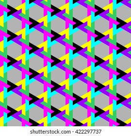 Seamless abstract geometric pattern, V tiles pattern