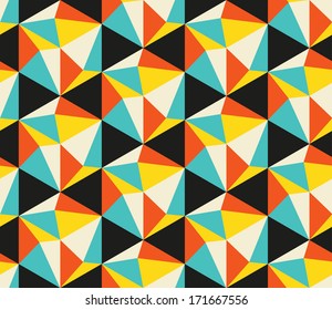 Seamless abstract geometric pattern. Vector illustration