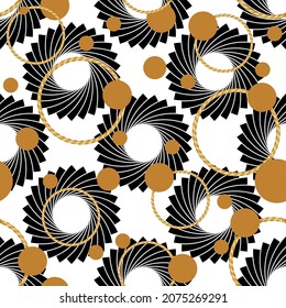 Seamless abstract geometric pattern. Vector Illustration.
