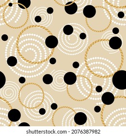 Seamless abstract geometric pattern. Vector Illustration.