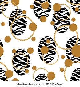 Seamless abstract geometric pattern. Vector Illustration.