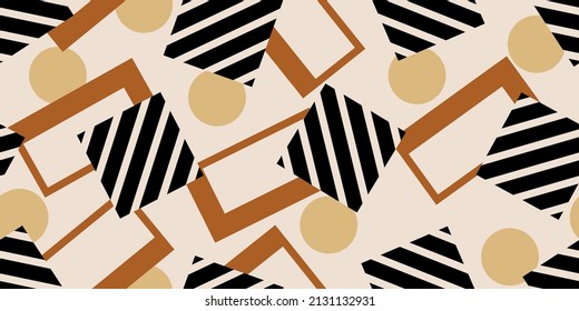 Seamless abstract geometric pattern. Vector Illustration.