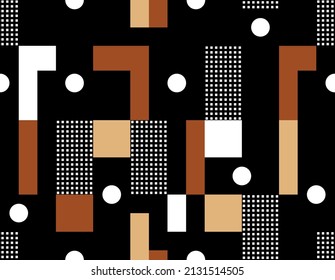 Seamless abstract geometric pattern. Vector Illustration.