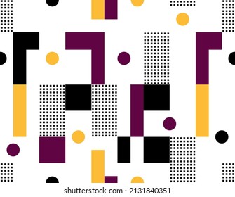 Seamless abstract geometric pattern. Vector Illustration.