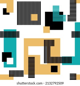 Seamless abstract geometric pattern. Vector Illustration.