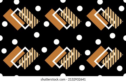 Seamless abstract geometric pattern. Vector Illustration.