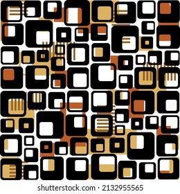Seamless abstract geometric pattern. Vector Illustration.