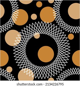 Seamless abstract geometric pattern. Vector Illustration.