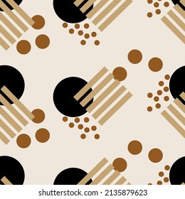 Seamless abstract geometric pattern. Vector Illustration.