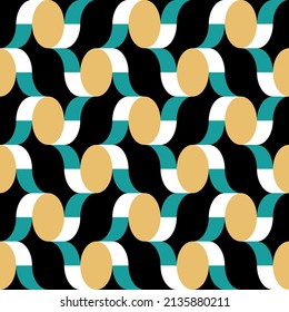 Seamless abstract geometric pattern. Vector Illustration.