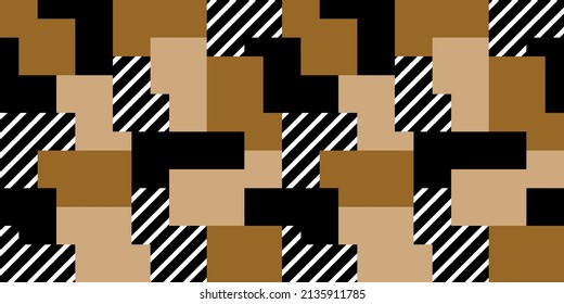 Patrón geométrico abstracto sin inconvenientes. Ilustración vectorial.