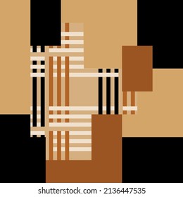 Seamless abstract geometric pattern. Vector Illustration.