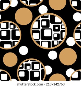 Seamless abstract geometric pattern. Vector Illustration.