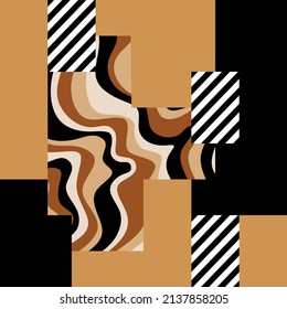 Seamless abstract geometric pattern. Vector Illustration.